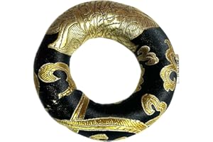 Dharma Guru Cushion Pillow for Tibetan Singing Bowl (Black, 5 Inch)