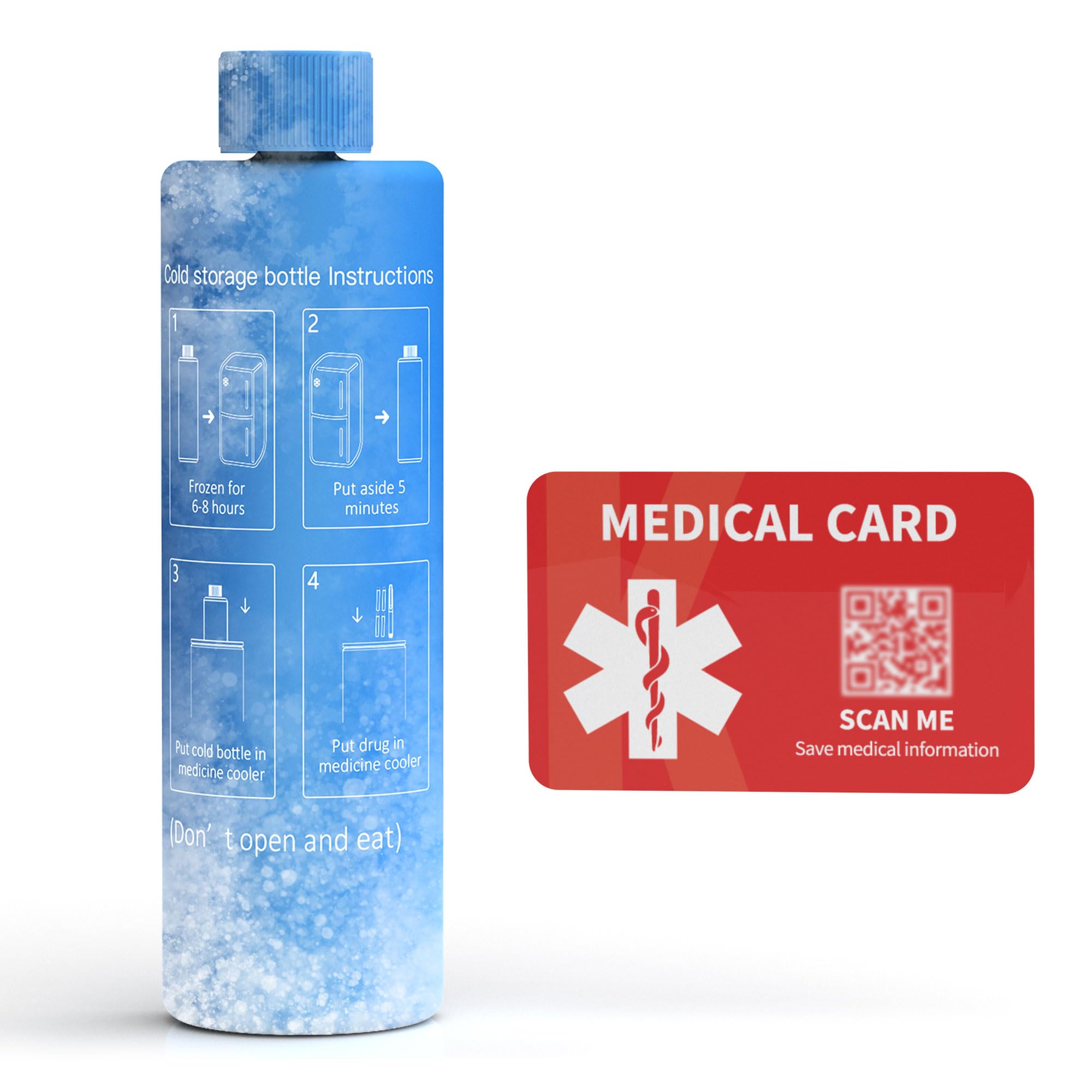 Photo 1 of 1-WHEAT Biogel Ice Pack Suitable 3-5 Ppen Insulin Cooler Travel Case