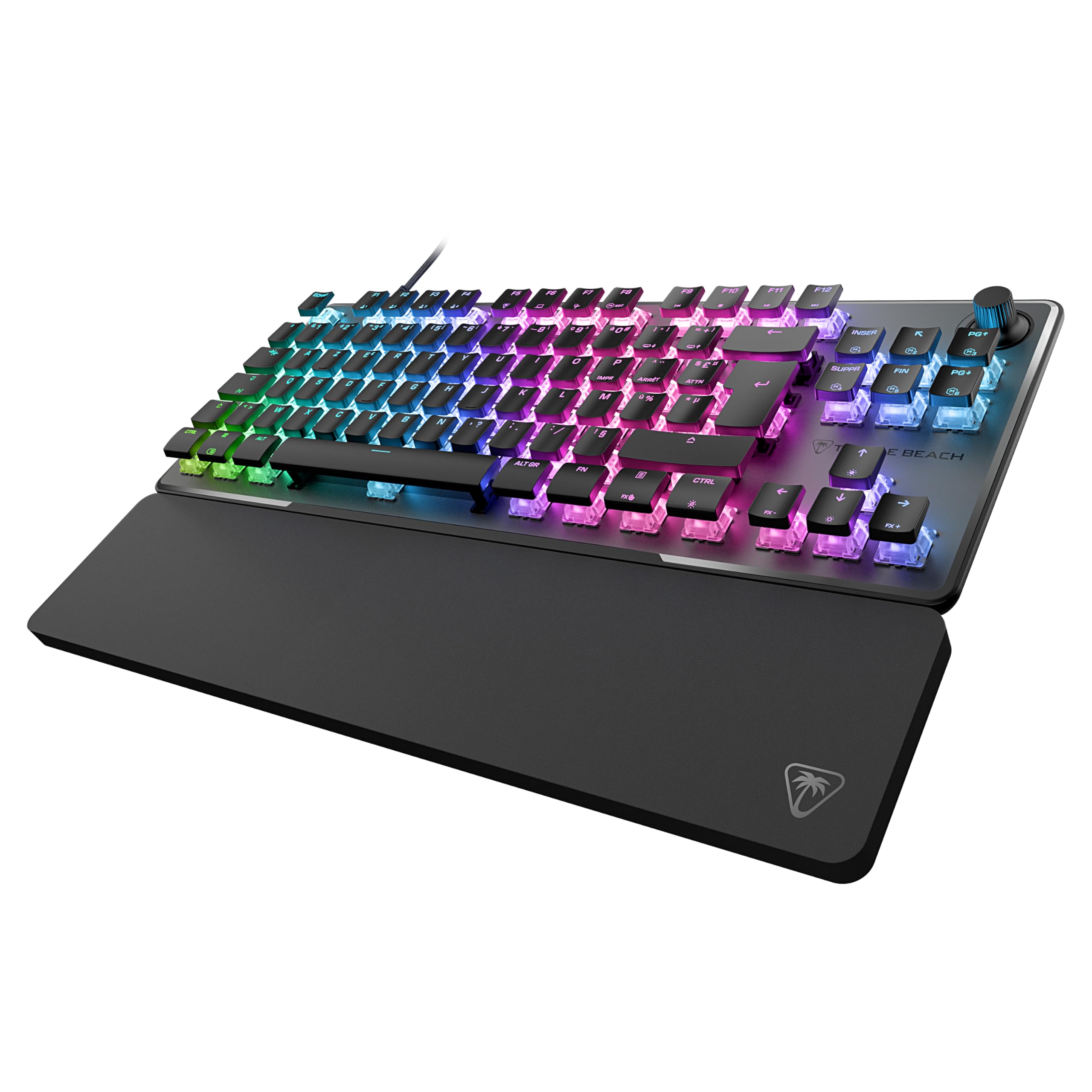 Turtle Beach Vulcan II TKL Pro - Magnetisch-mechanische RGB-Gaming-Tastatur, Analoge Halleffekt-Schalter, Medientasten, Handballenauflage, Aluminium-Abdeckplatte 2