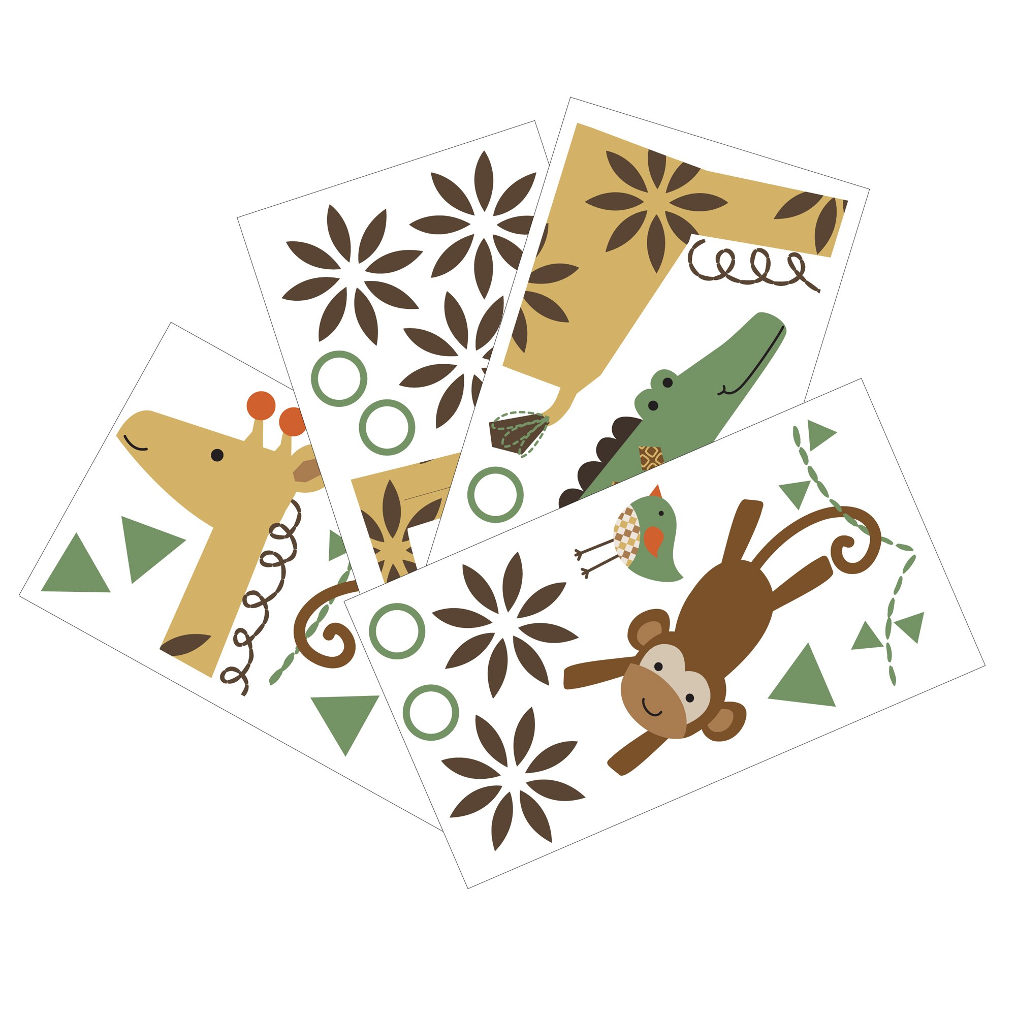 Lambs and Ivy Repositionable Children's Wall Stickers Timbuktu