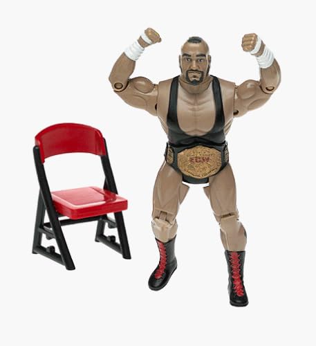 ECW Get Extreme Action Figure Pivot Punch Taz Hardcore Action Figure With Folding Chair by Toymakers 1999
