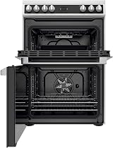 Hotpoint 60cm Double Electric Cooker with Catalytic Cleaning White view 2