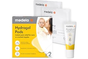 Medela Sore Nipple Rescue Kit for New Moms, Purelan Lanolin Nipple Cream, Fast Relief of Sore, Cracked Nipples & Dry Skin, Hy