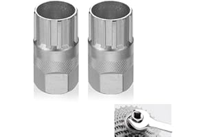2Pcs Bicycle Freewheel Remover, Bicycle Flywheel Sleeve, Mountain Bike Bracket Repair Cycling Removal Carbon Steel Lockring R