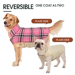 Kuoser Warm Dog Coat, Waterproof Dog Jacket for
