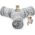 Foldable Cat Tunnel With Peekaboo Holes - Interactive Toy For Indoor Cats, Rabbits & Puppies