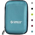 ORICO Hard Drive Case 2.5 inch External Drive Storage Carrying Bag Waterproof Shockproof with Inner Size 5.5x3.5x1.0inch for Organizing HDD and Electronic Accessories, Blue(PHD-25)