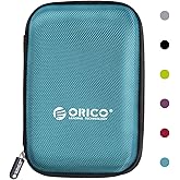ORICO Hard Drive Case 2.5 inch External Drive Storage Carrying Bag Waterproof Shockproof with Inner Size 5.5x3.5x1.0inch for 