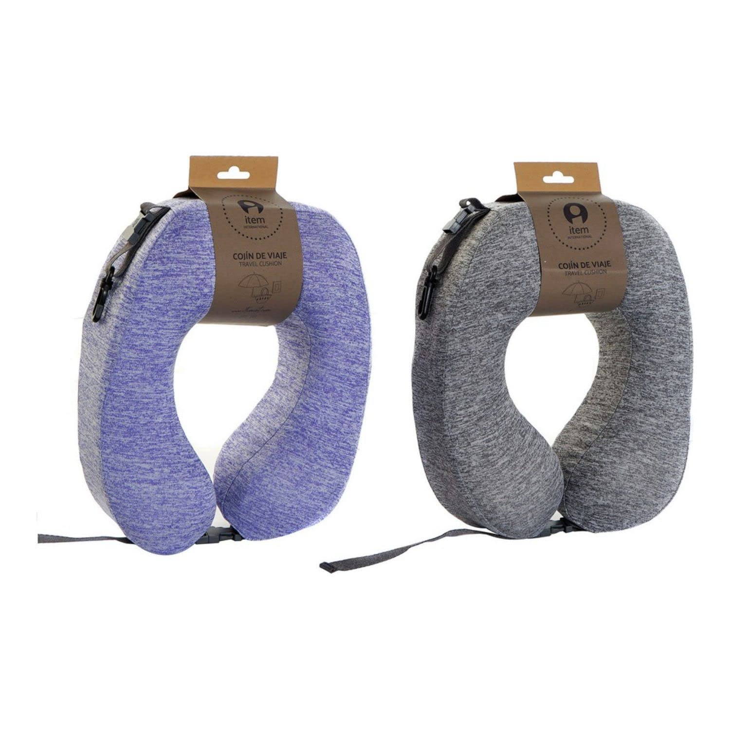 Dkd Home Decor Spandex Travel Cervical Cushion (2 Pcs) (22 X 10 X 27 Cm)