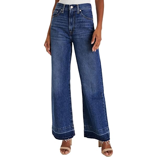 Amazon.com: HOTIAN Womens Jeans Mid Waisted Straight Wide