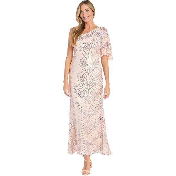 xscape embroidered lace v-back dress Xscape Women's Long Beaded V-Neck Ball Gown - Navy main image 1
