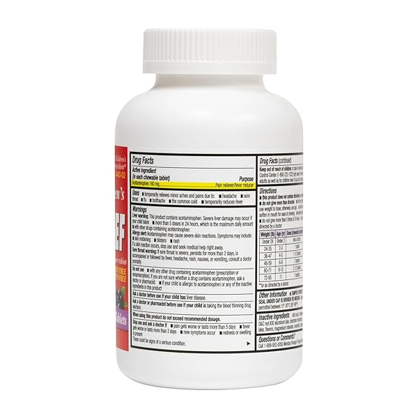 HEALTHA2Z® CHILDREN’S CHEWABLE PAIN RELIEF | ACETAMINOPHEN 160MG | GRAPE FLAVOR | FEVER REDUCER & PAIN RELIEVER | ASPIRIN & IBUPROFEN FREE | 150 COUNTS