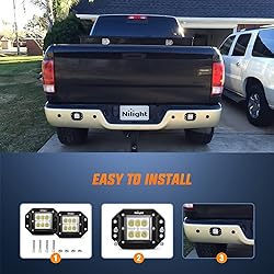 Nilight 2PCS 18W Flood Flush Mount LED Work Light