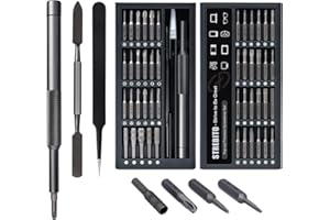 STREBITO Micro Screwdriver Set 50 in 1 Precision Screwdriver Set, S2 Steel Multi Bit Mini Repair Kit for Electronics, Computer, Phone, Laptop, Glass, Watch, Switch, Game Controller