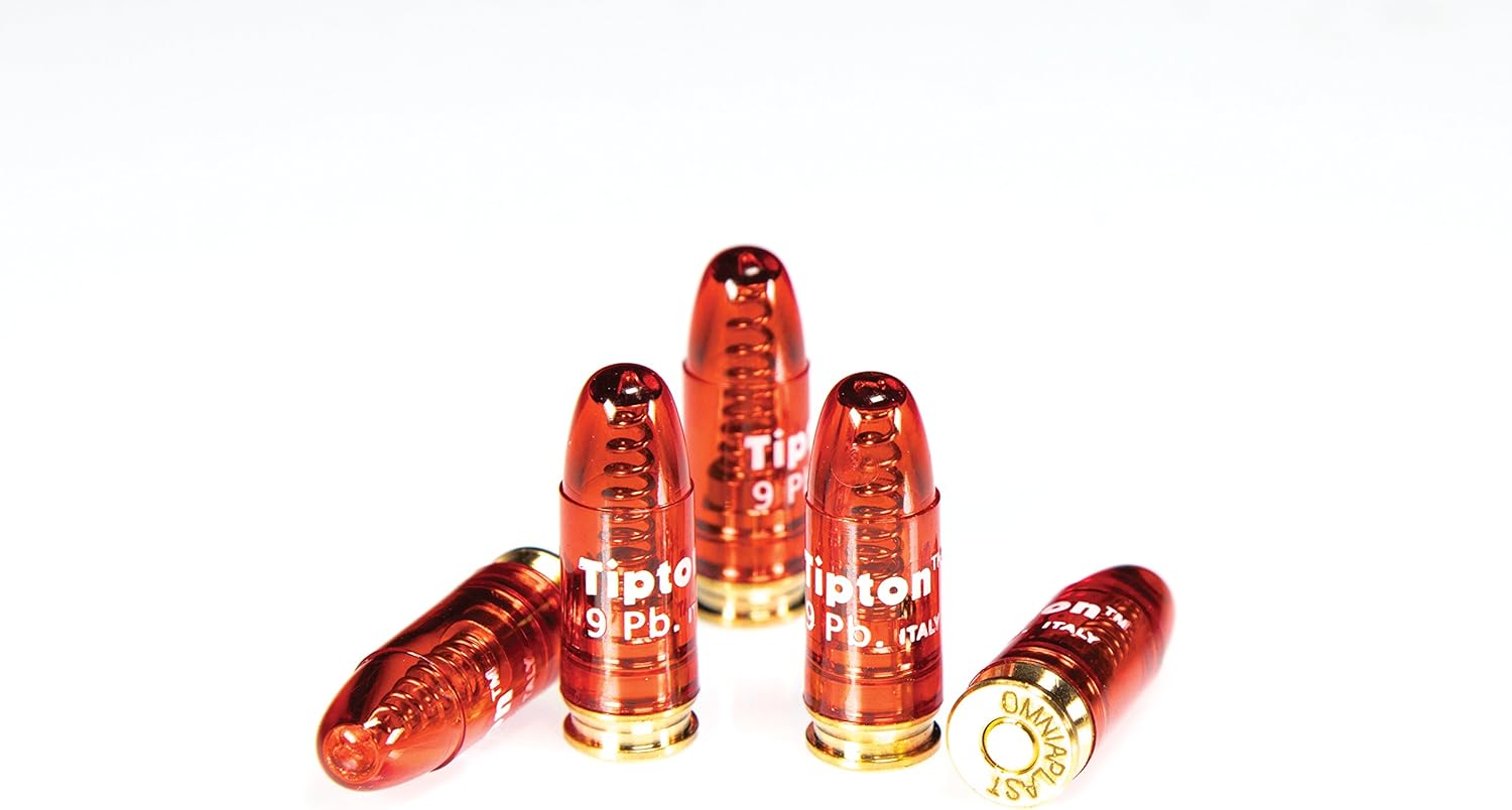 Tipton Pistol Snap Caps 9mm Luger with False Primer and Reusable Construction for Dry-Firing, Practice and Safe Firearm Storage, 5 Pack : Hunting And Shooting Equipment : Sports & Outdoors