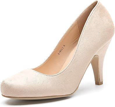 classic nude pumps