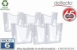 Deflecto A4 Wall Mounted Magazine File Holder Clear Slim Portrait view 2