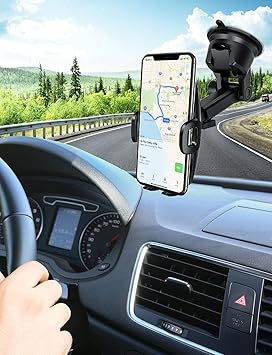 Mpow Support Téléphone Voiturenouveauté Pour Tableau De Bord Pare Brise2 Niveaux Aspiration Réutilisable Support De Téléphone Support Voiture