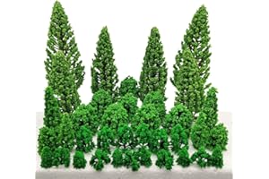 Miniature Trees and Bushes Model Trees Diorama Trees Woodland Scenic Train Scenery Railroad Architecture Fake Trees for DIY C