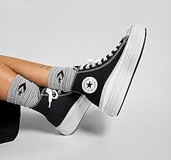 Converse All Star Hi Canvas Trainers, Black, 39 EU