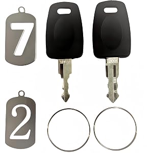 Luggage Lock Replacement and Spare Key – Fits 002/007 Lock Cores – Universal Luggage Key (EMKEY-002/007)