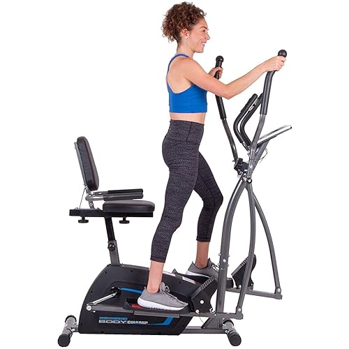 Body Champ 3-in-1 Exercise Machine, Trio Trainer, Elliptical and
