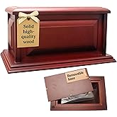 Cremation Urns for Human Ashes Adult Male or Female, Funeral Memorial Urns for Ashes Adult Men and Women, Wooden Decorative Urn Box and Casket for Men Women, Burial Urn for Adults Up to 200 lbs.