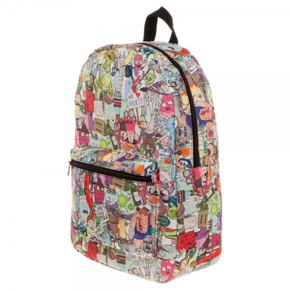 Mochila escolar Rick y Morty Sublimated de BioWorld