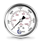 CARBO Instruments 2 1-2" Pressure Gauge, Stainless