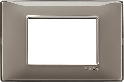 VIMAR 3 Module Faceplate Ash for Plana Civil Series Recessed Wall Mount
