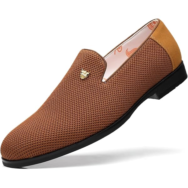 Foevtrue Men\'s Dress Loafers Stylish Flying Woven Party Shoes Size 9.5 Amazon.com | FOEVTRUE Men main image 4