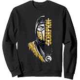 Mortal Kombat Klassic Scorpion Split Face Bust Portrait Sweatshirt
