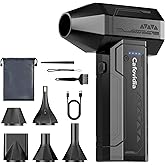 Electric Air Duster- 3 Times The Standard Wind Power, 300000RPM 10000mAh Compressed Air Duster, Brushless Motor, 4-Gear Adjustable, Rechargeable Mini Air Blower for PC, Home, Outdoor, Car
