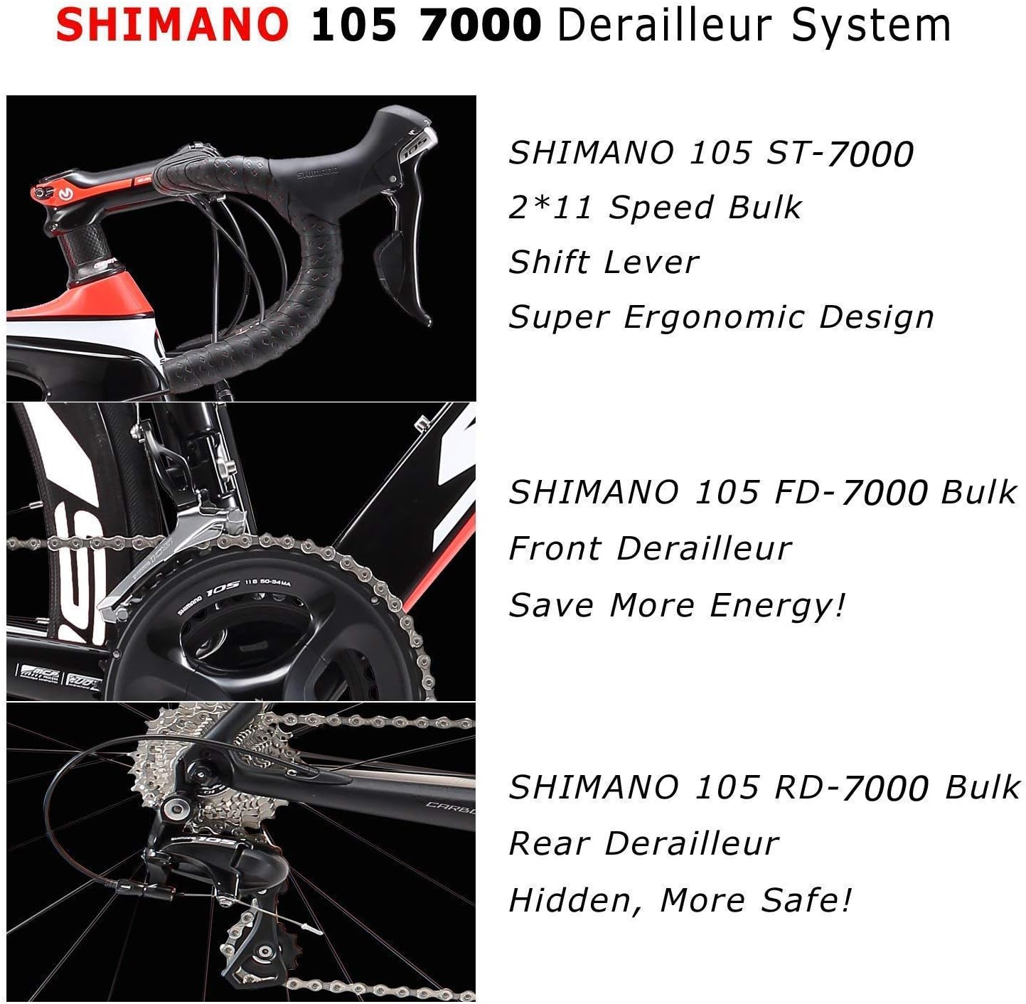 Forcella Anteriore Per Bicicletta 700C Forcella Anteriore Per Bici Da Strada Ultraleggera In Fibra Di Carbonio,Tubo Diritto Da 28,6 Mm Senza Filettatura,Freno A Disco 9MM QR(Color:E