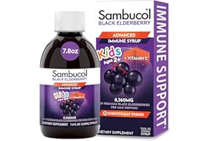 Sambucol Black Elderberry Syrup for Kids - Elderberry Extract Kids, Kids Elderberry Syrup, Black Elderberry for Kids, Kids Immune Support - 7.8 Fl Oz