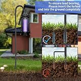 Eidoct 4 Pack 80cm Metal Garden Shepherds Crook Hooks, Adjustable view 5