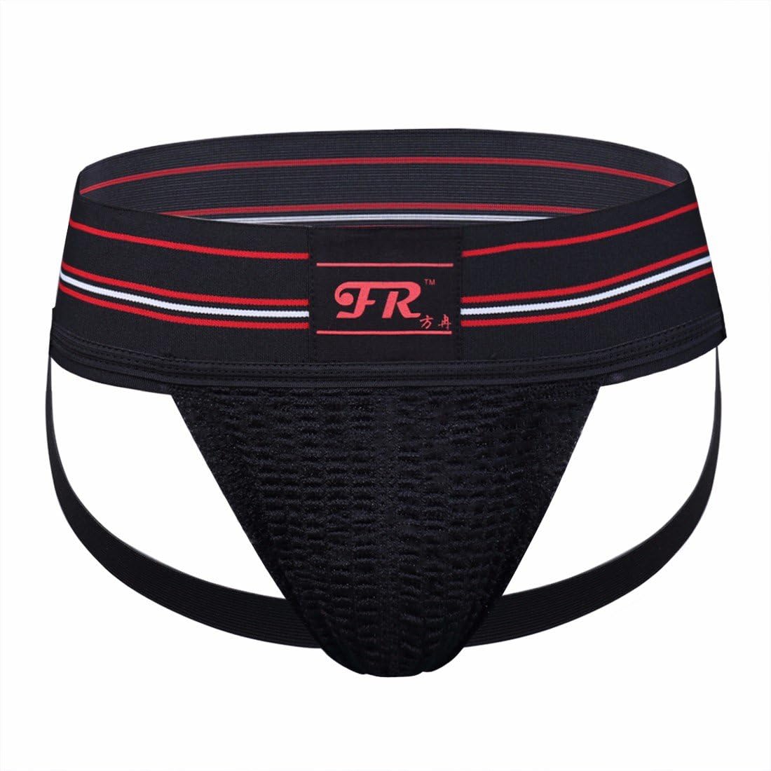 FEESHOW Men's Athletic Supporter Jockstrap Briefs Gym Sports Underwear