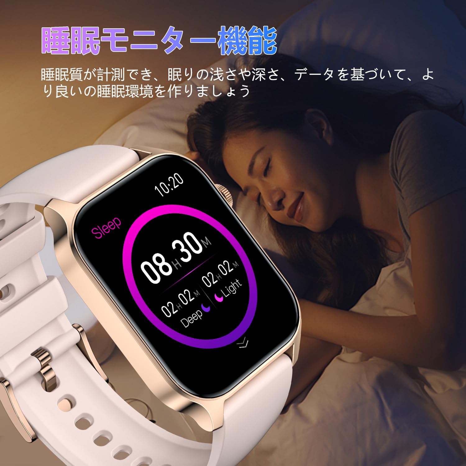 Smart Watch (2025 Industry's Latest Masterpiece) iPhone Compatible, Android Compatible, Latest Bluetooth 5.4 Calling Function, Music Playback, 1.96 Inch Large Screen, Activity Monitor, Wristwatch