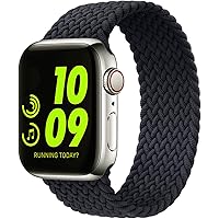 WAAILU Braided Solo Loop band Compatible with Apple Watch band 38mm 40mm 42mm 44mm, Stretch Sport Elastics Women&Men…
