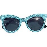 ICARA Cat Eye bling rhinestone Sun Glasses Retro Cateye Diamond Sunglasses for Women UV400 Protection