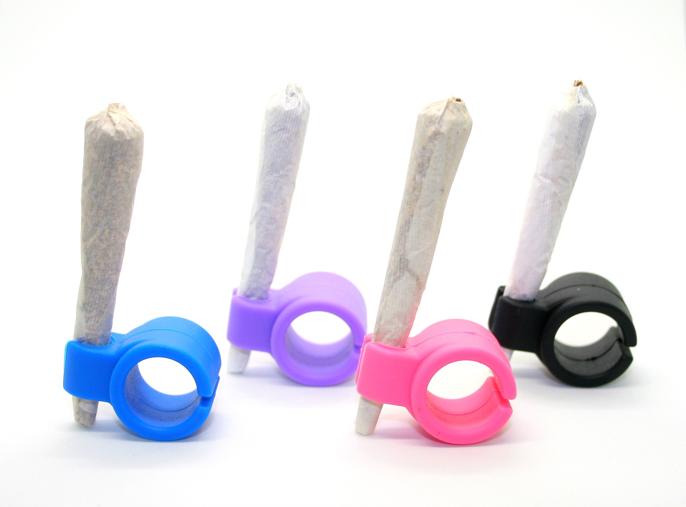 Knuckle Puffer: Hands Free Smoking Ring for Cigarettes | 4-Pack | Keep Hands Free for Holding Phone, Game Controller, Computer Mouse, Musical Instruments & Multi-Tasking