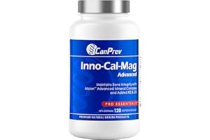 CanPrev Inno-Cal-Mag Advanced 120 Softgels, 30-Day Supply for Bone Integrity, Muscle Function, Calcium Magnesium K2 D3 Suppor
