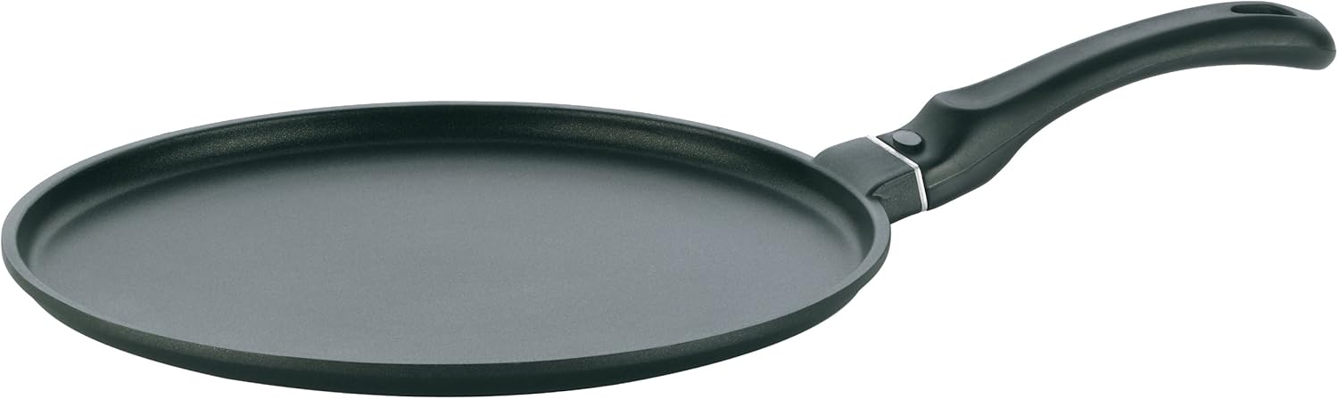 Kela 15155 Crêpes Pfanne, Antihaftversiegelung, Aluguss 5 mm, Induktionsgeeignet, 28 cm Durchmesser, Kerros