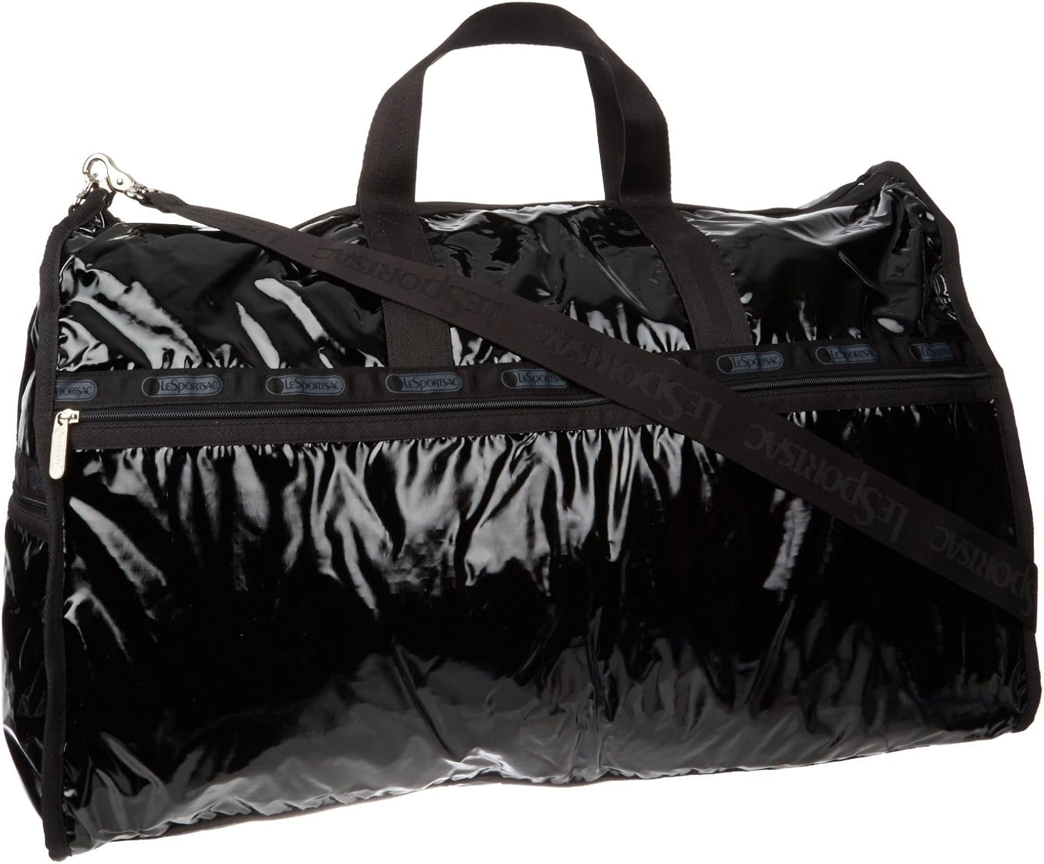 LeSportsac Extra Large Weekender (Black Patent) Travel