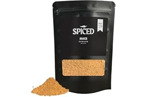 RHYTHM AROMATICS SPICED Ground Mace, 4 Oz of Pulverized Mace in Closable Bag for Cooking, Great for Baked Goods, Sauce, Marinade and Stews