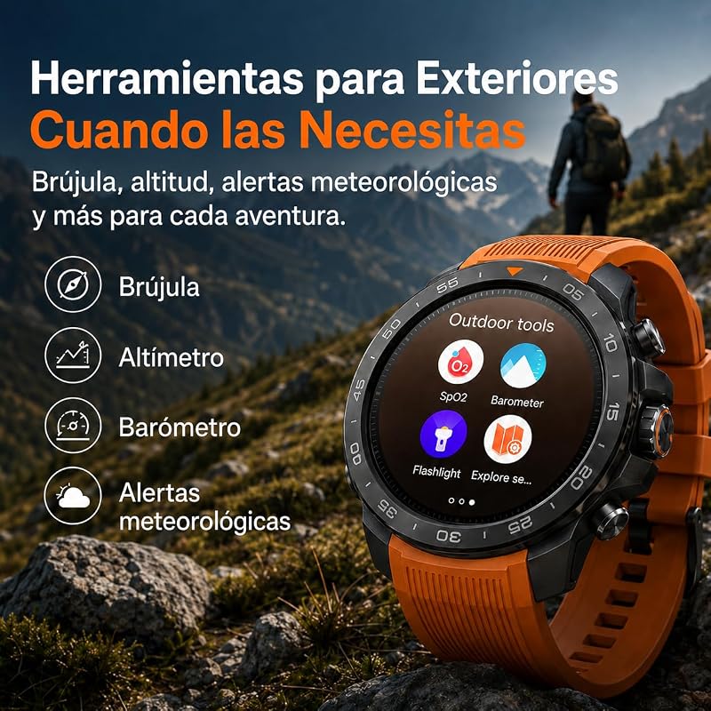 GS Explorer S Relógio Inteligente Masculino, GPS, 10ATM Resistente à Água — foto 6 de 8