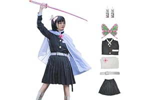 IOPBOT Kimonos Cosplay Costumes Adult Women Girls Anime Japanese Kimono Robe Halloween Outfit with Accessories