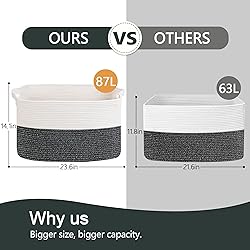 MEGASKET Extra Large Toy Box, 23.6" x 15.7" x