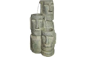 HI-LINE GIFT LTD. Hi-Line Gift Easter Island Heads Fountain W/ 2 LEDs