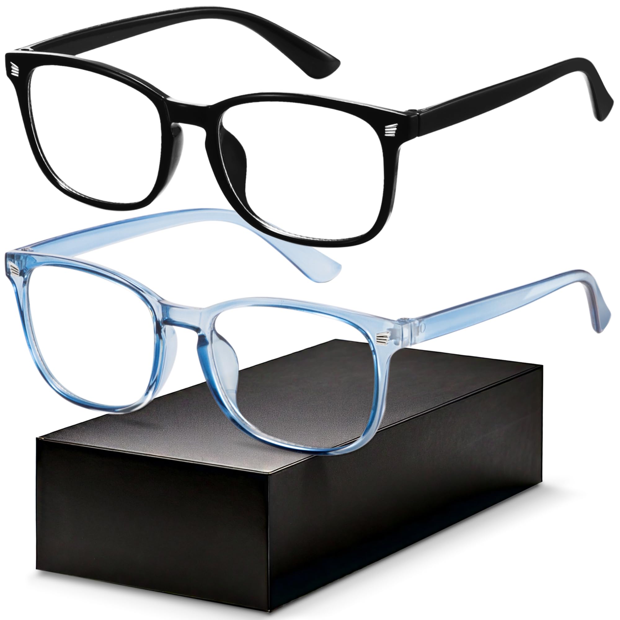 Photo 1 of Blue Light Blocking Glasses - Fashion Square Eyeglasses, Anti UV Ray Computer Gaming Glasses Blue Blockers for Women/Men